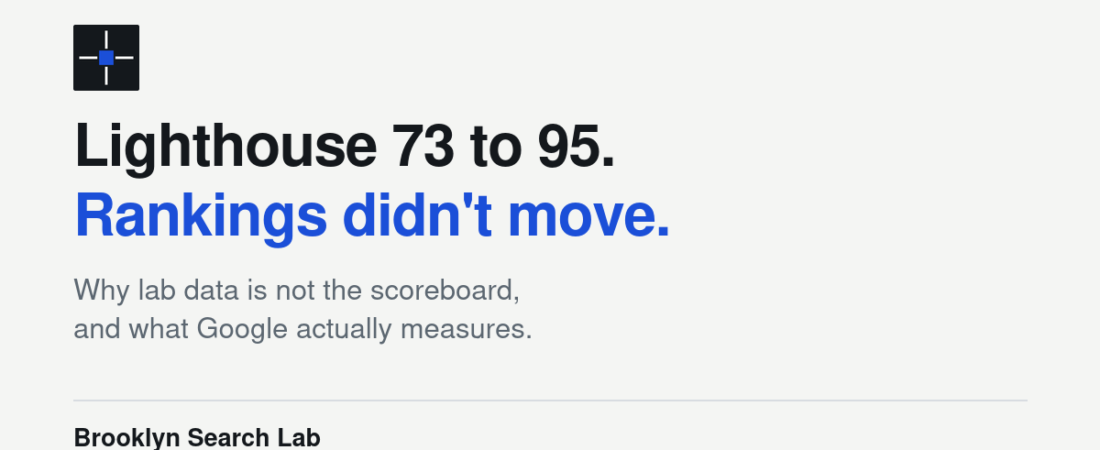 Core Web Vitals in 2026: What Actually Moves Rankings vs. What’s Noise