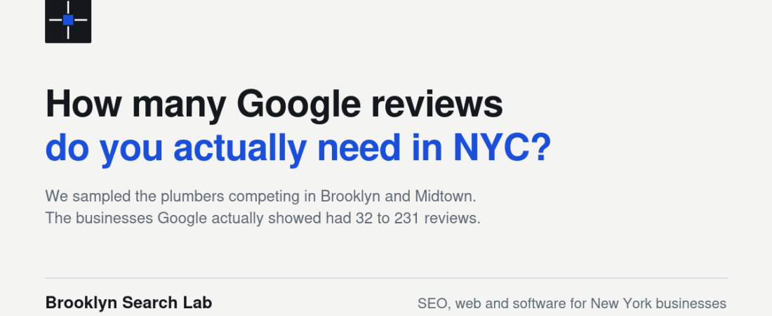 How Many Google Reviews Do You Actually Need to Rank in NYC’s Map Pack?