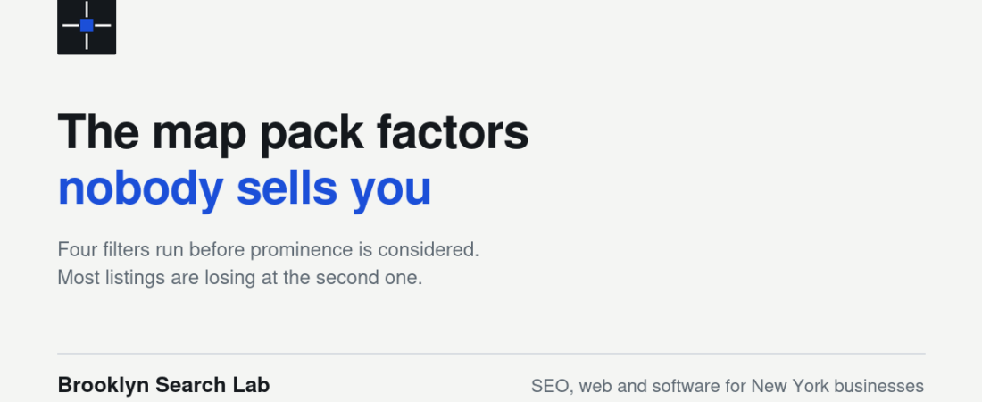 The Map Pack Ranking Factors Nobody Tells Small Business Owners About