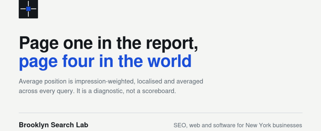 Why Your Site Ranks Page One in Search Console but Nowhere in Actual Search Results