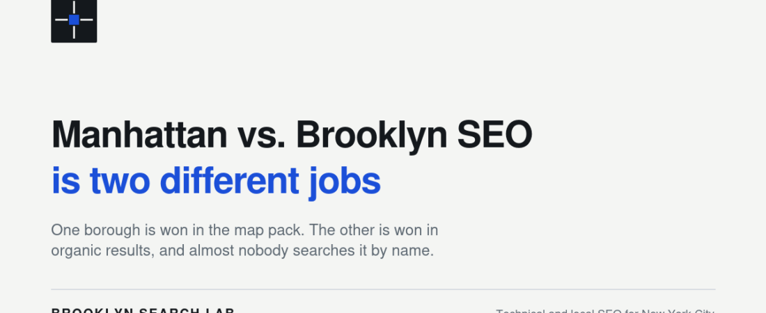 Manhattan vs. Brooklyn SEO: Why the Same Strategy Doesn’t Work in Both Boroughs