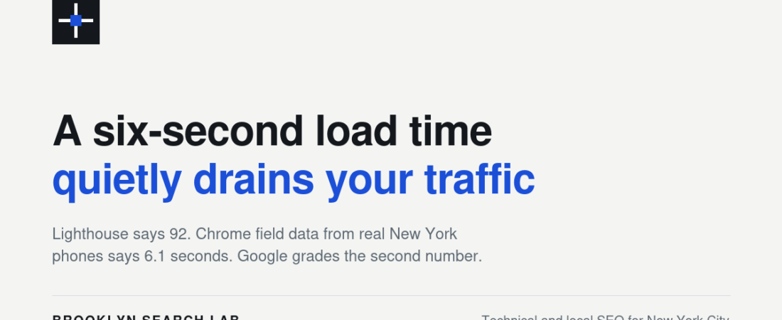 How a Six-Second Load Time Is Quietly Killing Your NYC Organic Traffic